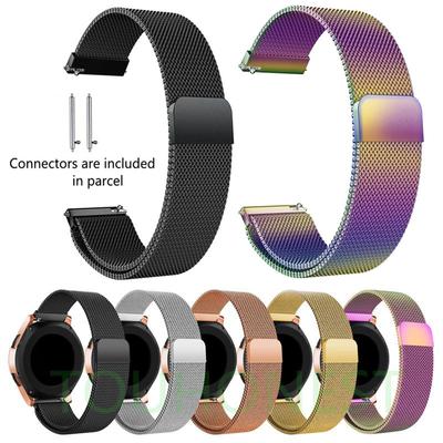 Металлический ремешок 22 мм 20 мм для Samsung Galaxy watch 5 4 5 pro 44 45 мм Classic 46 мм 42 мм Active 2 Магнитный браслет Huawei GT 2