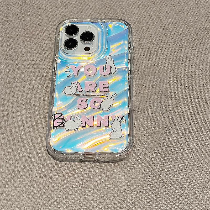 Чехлы для мобильных телефонов iPhone 11 13 XR 15 Pro Max 12 14 Pro Max Чехол для iPhone 16 7 Plus 8 Plus XS Max 6 15 Plus Laser Wave Pattern Anti-Drop Водонепроницаемый