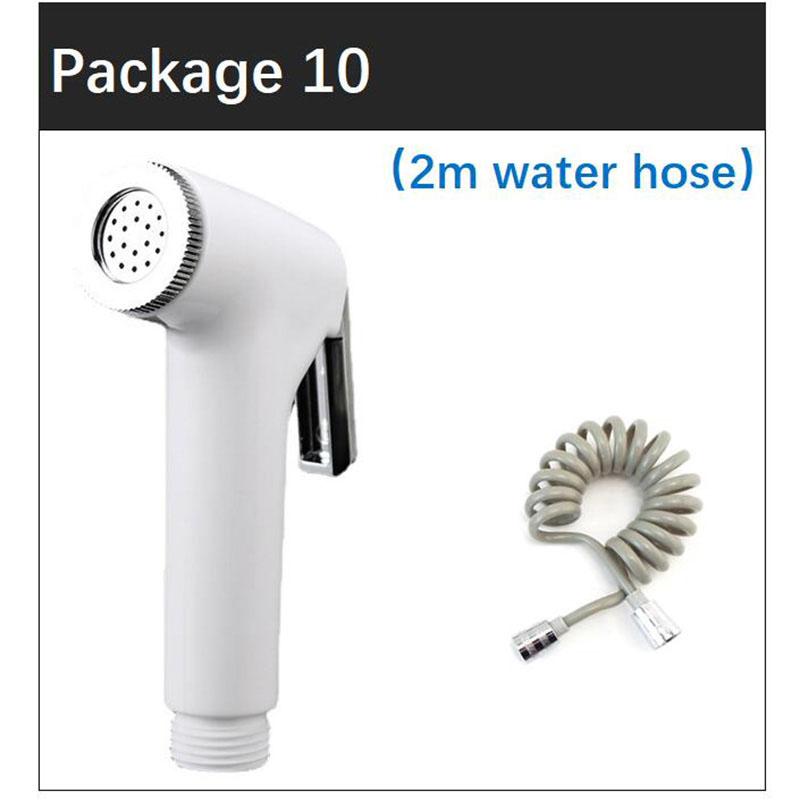 Мусульманский туалетный спрей, биде, насадка для душа, водяной шланг, самоочиститель, белый набор клапанов, туалет, смеситель для ванной, распылитель из АБС-пластика
