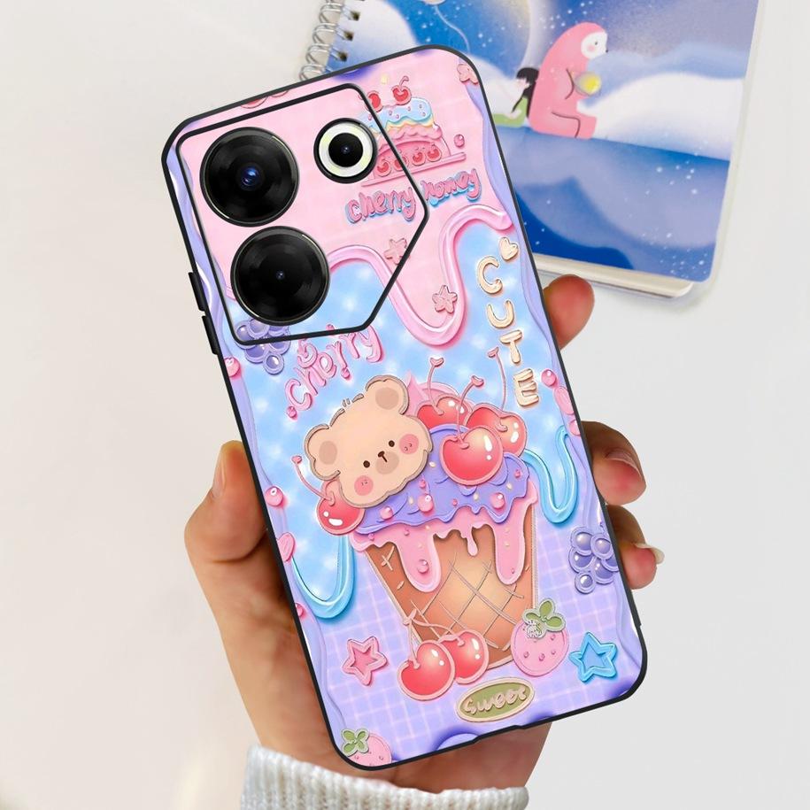 Чехол для Tecno Camon 20 Pro 5G Мраморная крышка для Tecno Camon 20 Бампер Мягкие силиконовые чехлы для телефона Для Camon20 Pro CK8n CK7n Fundas