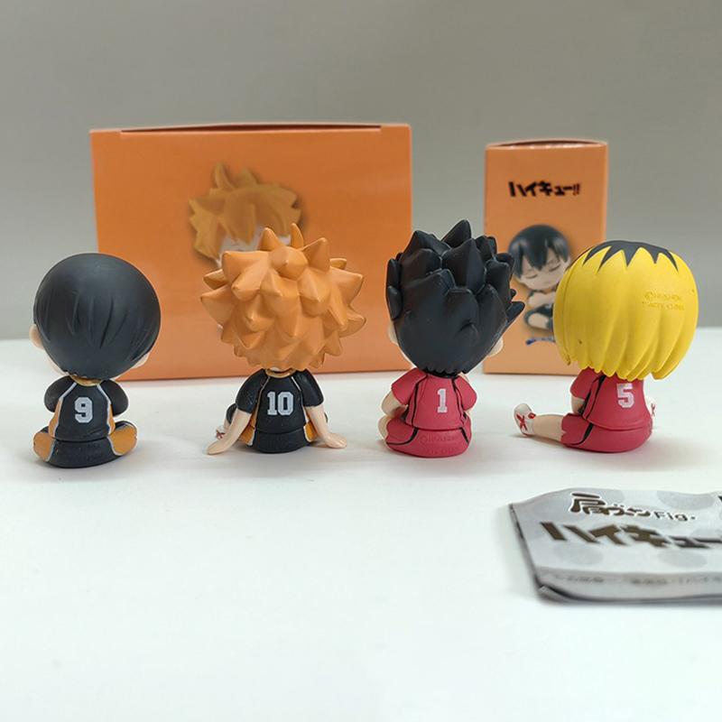 4 шт./лот украшения своими руками спящая мини фигурка Haikyuu 5,5 см Хината Шоё Тобио Кагеяма аниме модель украшения