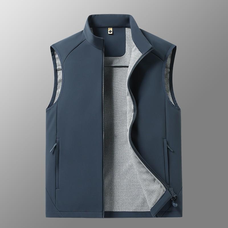 Mens Warm Fleece-Lined Softshell Vest Cycling Hiking Running Outdoor Winter Sport