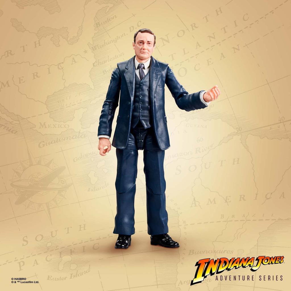 Indiana Jones Adventure Indiana Jones and the Raiders of the Lost Marcus Brody Belloc Action Figure Set Series Ark, & René (Ark Showdown), 6-inch