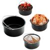 6/7/8/9 Inch Round Cake Mold Carbon Steel Air Fryer Pot Air Fryer Baking Pan Set  Roast Chicken