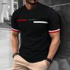 Men's T-Shirt Fashion Design Simple Printed Short Sleeve T-Shirt Oversized Sports Round Neck Tops Summer Men's Casual Clothing