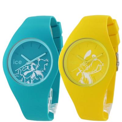 Коробка для хранения парных часов Ice Watch Disney Collaboration, унисекс, силиконовые, 40 мм, средние наручные часы [Ice Watch] мужские, женские [Товар] (№7 Зеленый/Желтый)