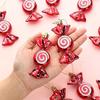6pcs Ornaments Christmas Candy Hanging Ornaments Christmas Party Decoration Pendant Christmas Gifts Garland Decoration,6 colors