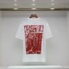 2061 Off-White Summer Men's and Women's Pure Cotton Print Oversized T-shirt Street Wear