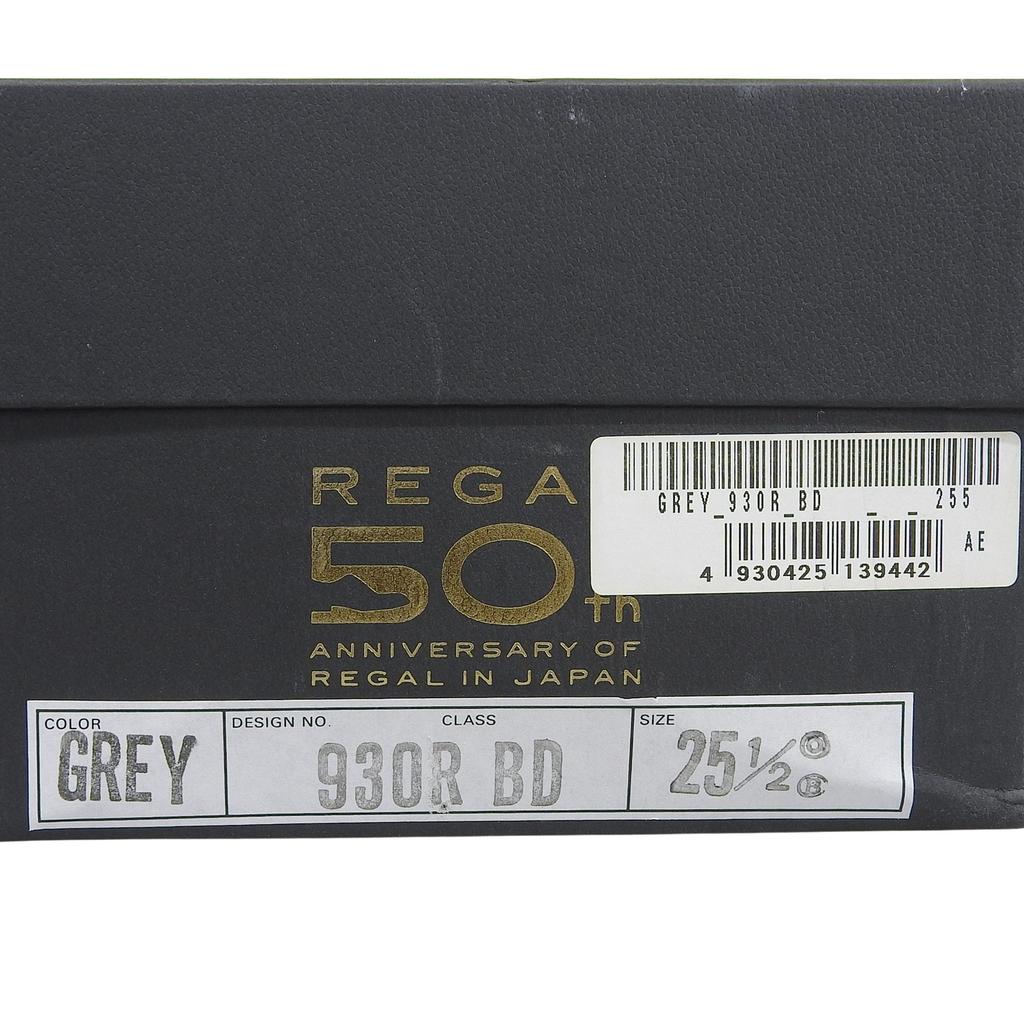 Безупречные туфли REGAL из кожи, 50-летний юбилей, лоферы с пряжкой-коброй, серые, мужские, 25.5, Б/У