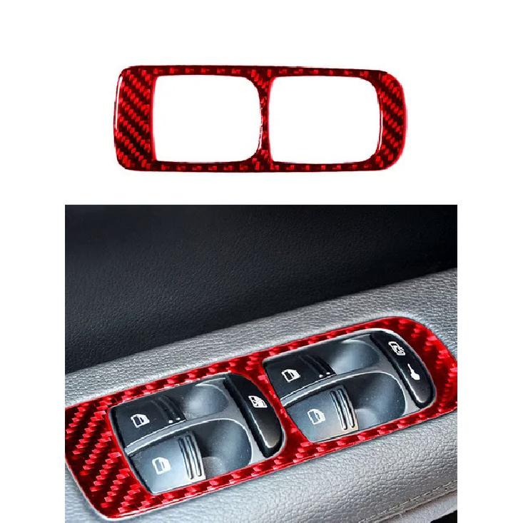 Door Lift Control Stickers For Porsche Cayenne 2003 2004 2005 2006 2007 2008 2009 2010 Carbon Fiber Car Interior Accessories