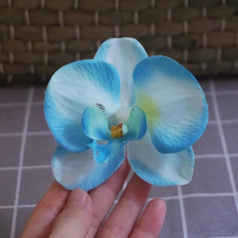 8,5 см заколка для волос в виде орхидеи для женщин, заколки для волос с искусственными цветами, милые аксессуары для волос для свадебной вечеринки, подарки