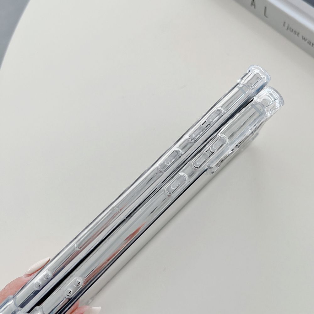 Ударопрочный Зеркальный Чехол для Телефона Для Samsung Galaxy S25 S24 S23 S22 Ultra Задняя Крышка Для Samsung S24 S25 PLUS Бампер-Крышка для Макияжа