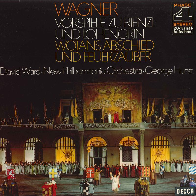 LP Record DAVID WARD(BAS)/GEORGE HURST,NEW PH - Wagner/Vorspiele Zu Rienzi Und Lohe SAD22116 DECCA Germany Classical Used