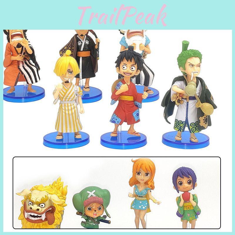 Collectible 10pcs One Piece Wano Country Action Figures Featuring Luffy Nami And Chopper