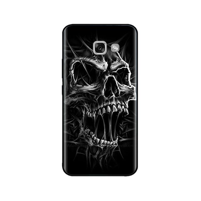 For Samsung Galaxy A3 2017 Case Silicon Soft Black Case For Samsung A7 A5 A3 2017 Case Cute Printed Tpu Bumper Phone Cover