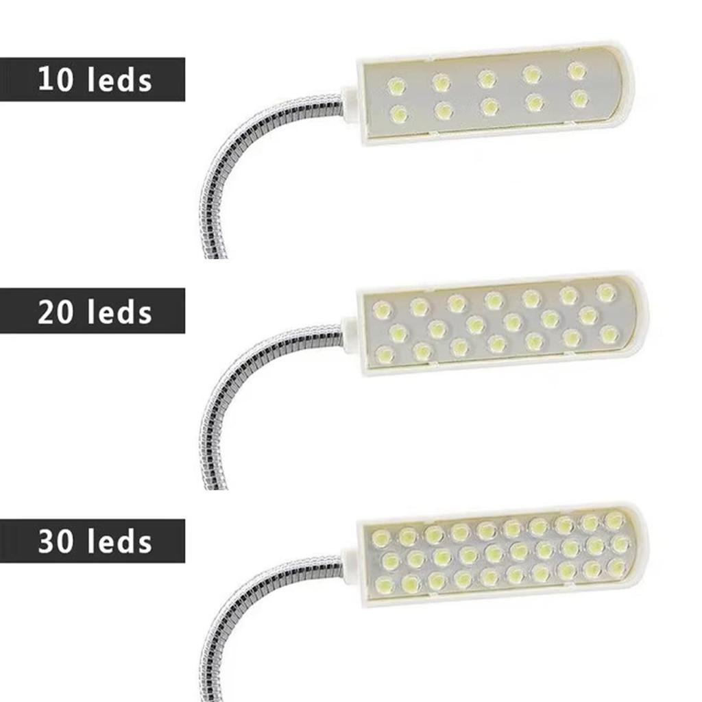 Промышленный светодиодный светильник 1 Вт 2 Вт 3 Вт портативный магнитный гусиная шея рабочий светильник швейная машина крепкий европейский штекер подвесной гибкий мощный