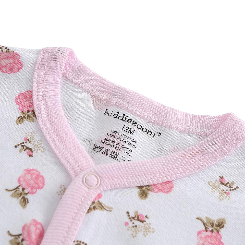 Одежда для маленьких девочек, хлопковая одежда с цветочным узором и длинными рукавами для новорожденных, комбинезоны, костюмы Infantil, одежда для малышей