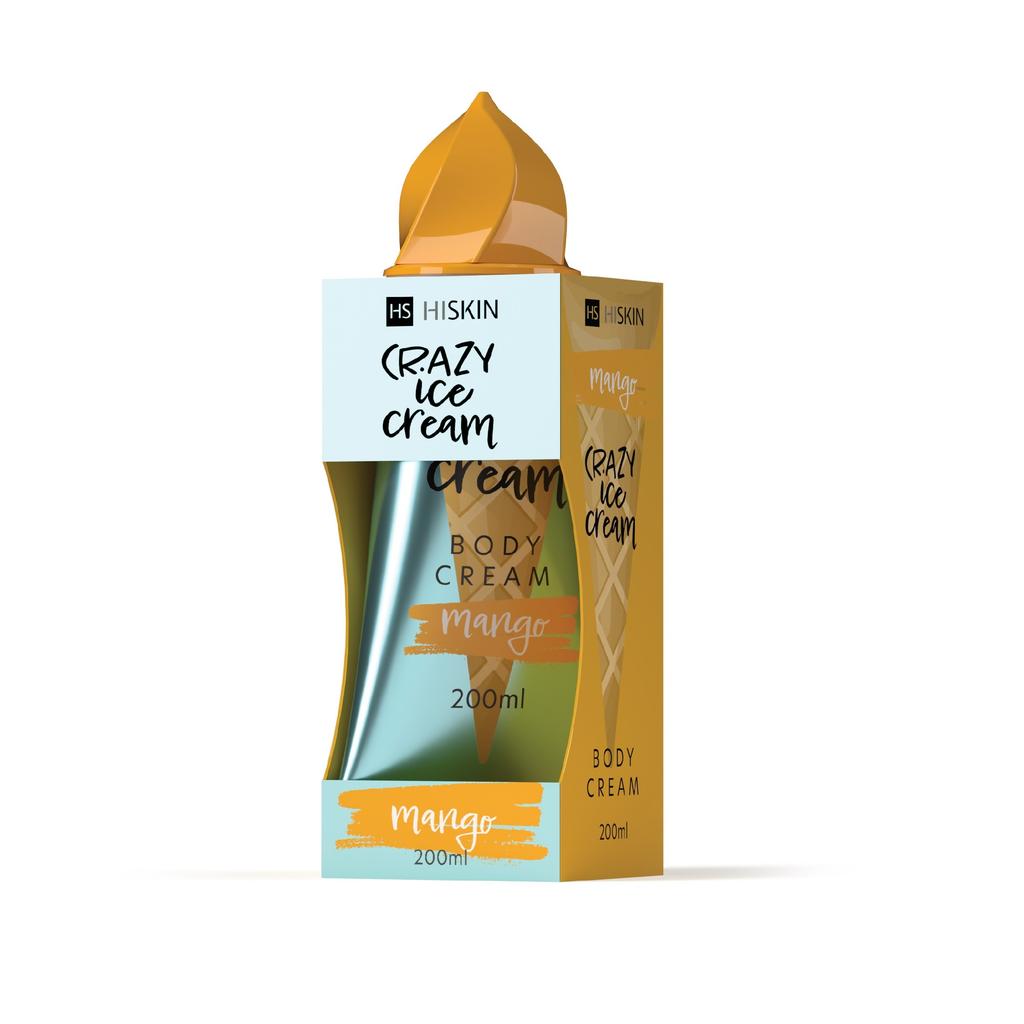 Hiskin Crazy Ice Cream Body Cream - Mango 200
