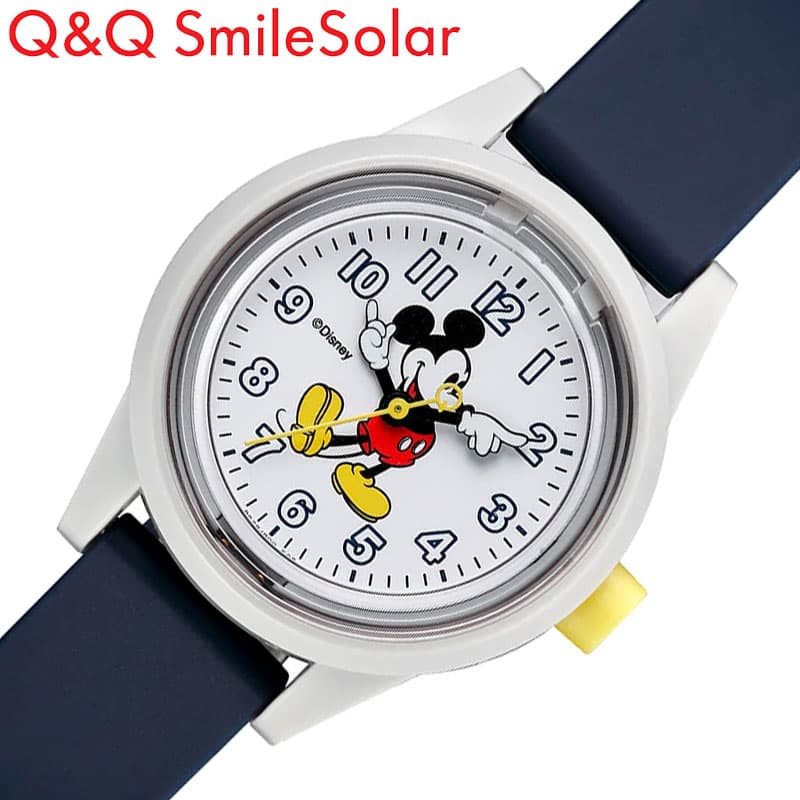 Дисней Микки CITIZEN QQ наручные часы улыбка солнечные часы детские легкие 25 г тонкие водонепроницаемые подходят для мальчиков и девочек начальной школы сын дочь день рождения