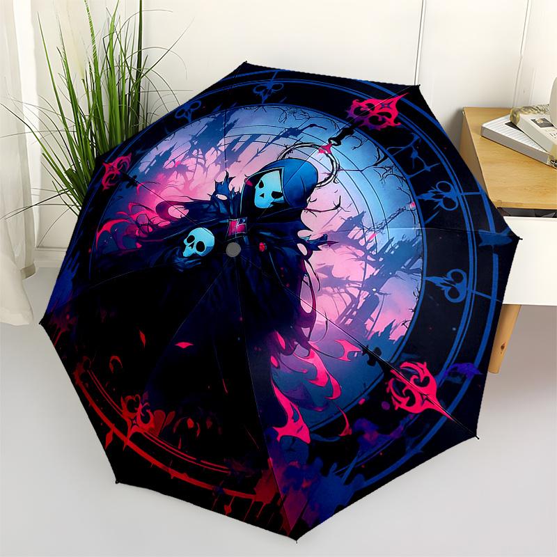 Dark Fantasy Reaper: Gothic Artwork StickerUmbrella, Portable 3-Fold Umbrella for Men & Women,Christmas Gift ES330
