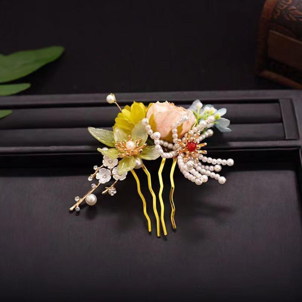 Кисточка Древняя Палочка для Волос Жемчуг Ханфу Головной Убор Антикварная Заколка для Волос Династии Тан Аксессуары для Волос