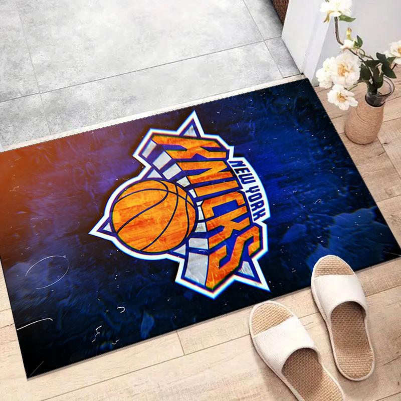 New York Knicks Printed Area Rug Carpet for Bedroom Living Room Home Decor Rugs Mat Non Slip Mat Rug for Bedside