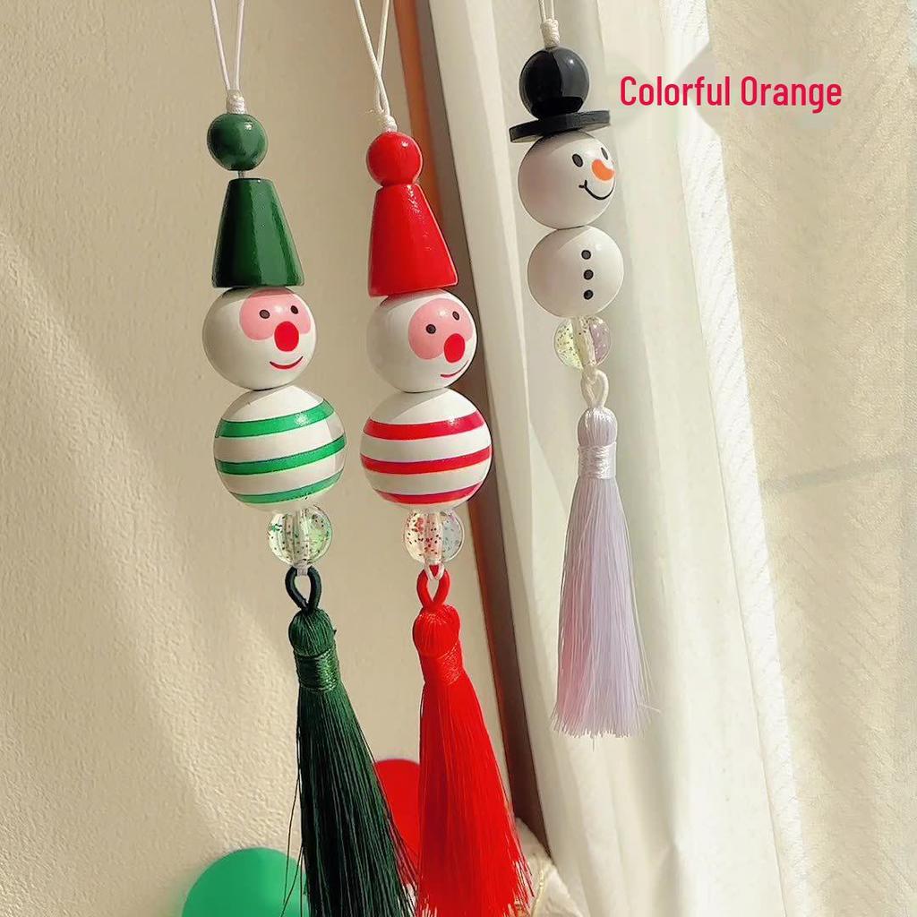 Colorful Handmade Christmas Tree Puppet Decoration for Bags, Phones, and Lanyards - Perfect Gift for Couples!