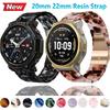 Смоляной ремешок для Amazfit T-Rex3 Pro 48/44 мм, дышащий, модный, прочный браслет для Amazfit Bip 6-5/Balance 2-1/Active 2-2 Квадратный