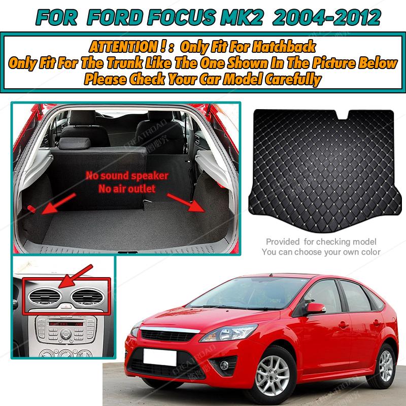 Коврик в багажник для Ford Focus MK2 2004 2005 2006 2007 2008 2009 2010 2011 2012 Коврик для груза Ковер Аксессуары для интерьера