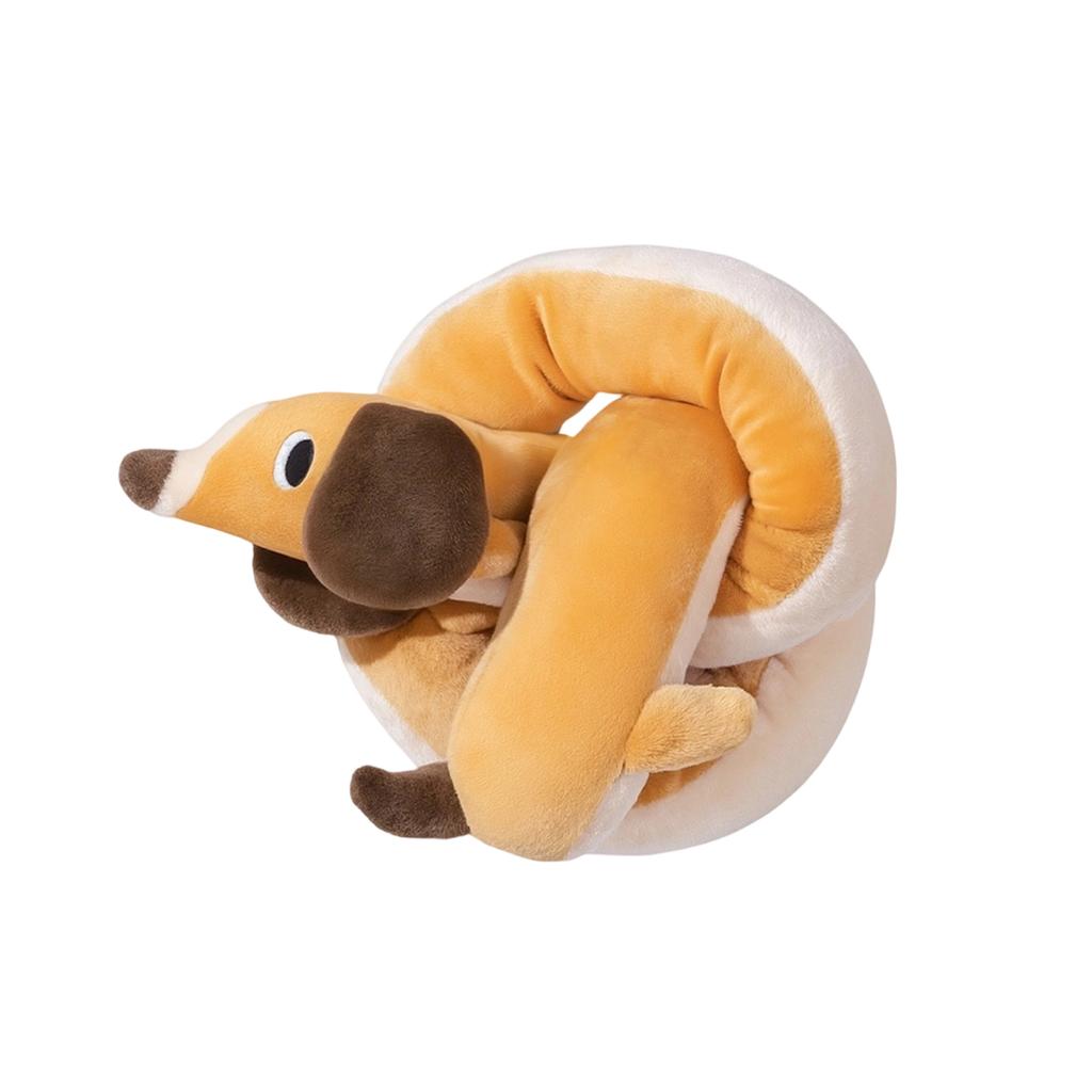 Пищащая игрушка для собаки - Плюшевая жевательная игрушка для длинношерстной таксы с шуршалкой и пищалкой, Веселая интерактивная игра для собак от маленьких до средних пород