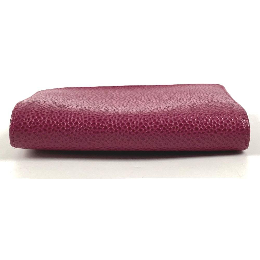 CHANEL CC CC Mark logo Business Card Holder Pass Case Folded Card Case