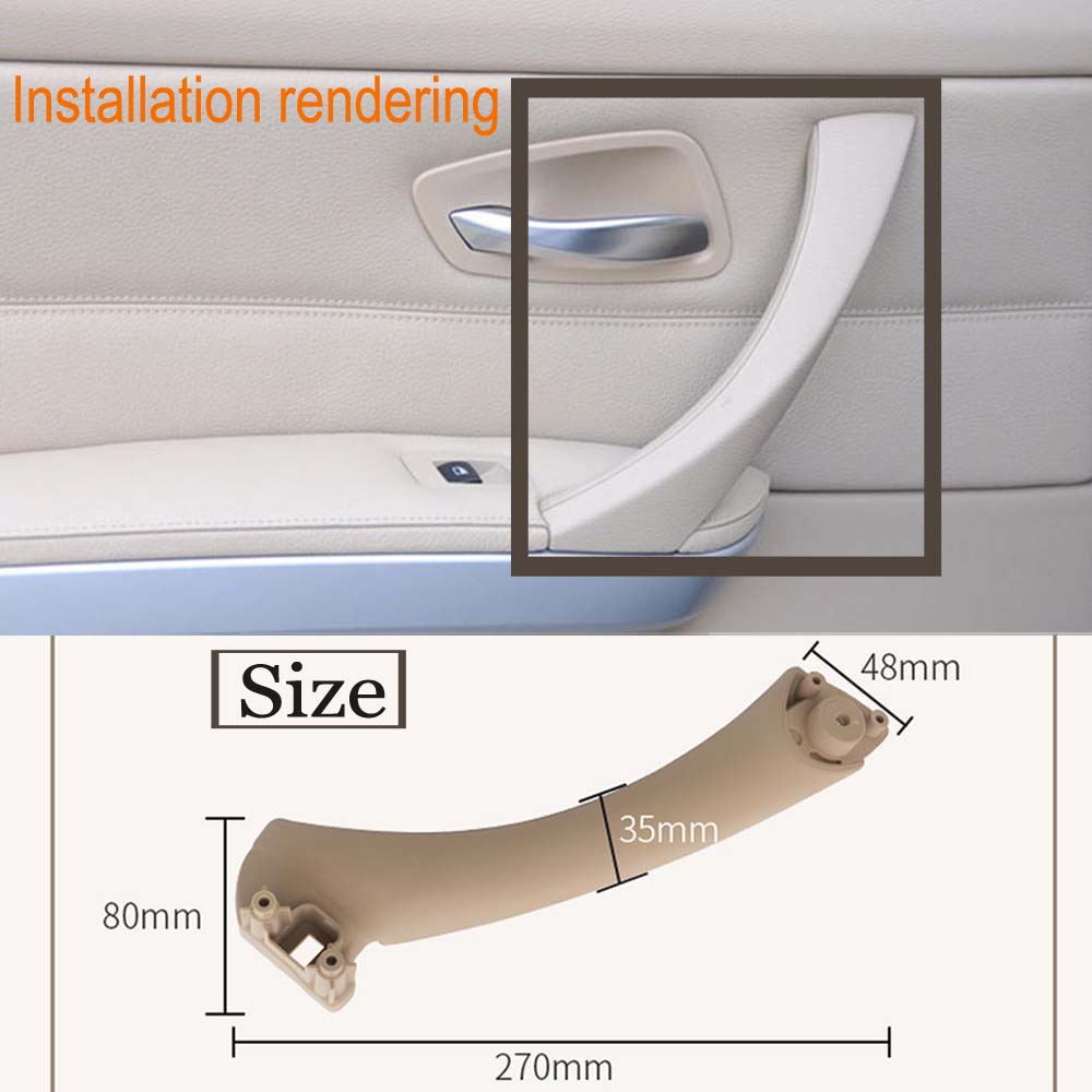 Полный комплект внутренних дверных ручек для BMW 3 серии E90 E91 318 320 325 328 330 335, часть внутренней дверной панели, ручка, накладка