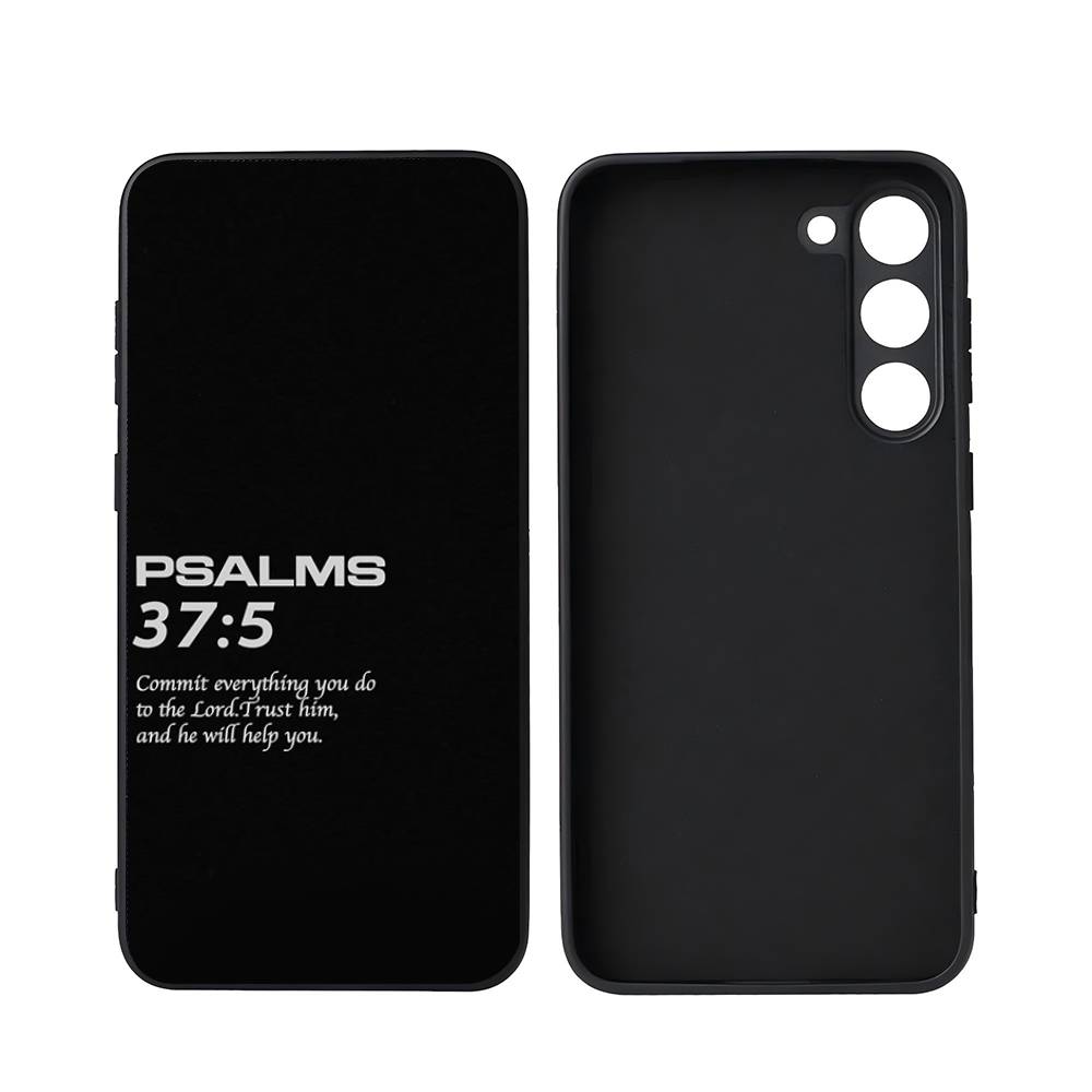 Иисус Библейский стих Божий план Для Samsung Galaxy S25 S24 S23 Ultra S22 S21 Plus S20 Черный Мягкий Силиконовый Защитный Чехол