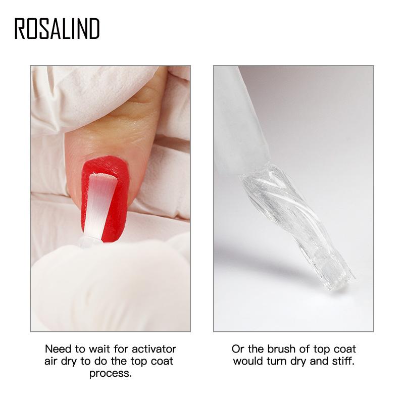 ROSALIND 10 г порошок для окунания ногтей Acrylic Power Natural Dry Nail Extension Art Design Decorations