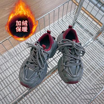 Подошва на присосках, папины кроссовки, женские осенние новые спортивные туфли на плоской подошве, ретро женская обувь, повседневные универсальные туфли на платформе