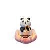 Buddha Style Lotus Pig Car Ornaments Resin Capybara Model Figure Good Luck Lotus Ornament  Table