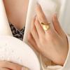 Геометрическое Преувеличенное Кольцо Линии Женское Нишевое Легкая Роскошь Высококлассные Аксессуары Литье Не выцветающие Аксессуары для Повседневной Носки