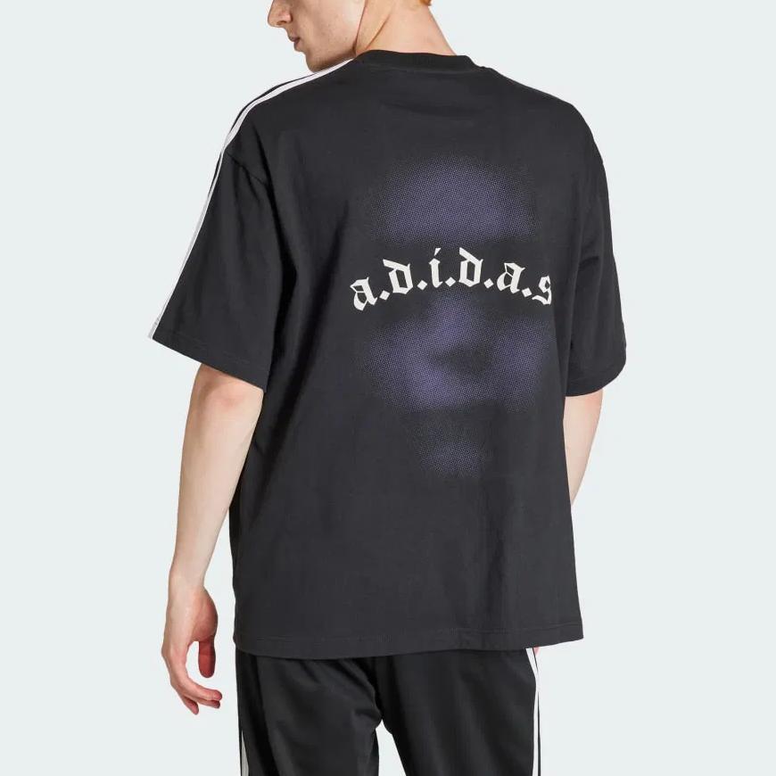 Adidas Футболка X KoRn с графическим рисунком, уличная одежда унисекс из карбона IN9099