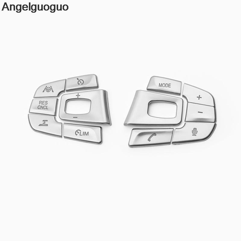 Стайлинг автомобиля для BMW 5 серии G30 G38 525i 528li 530li 2018 года, чехлы на кнопки рулевого колеса, декоративные наклейки