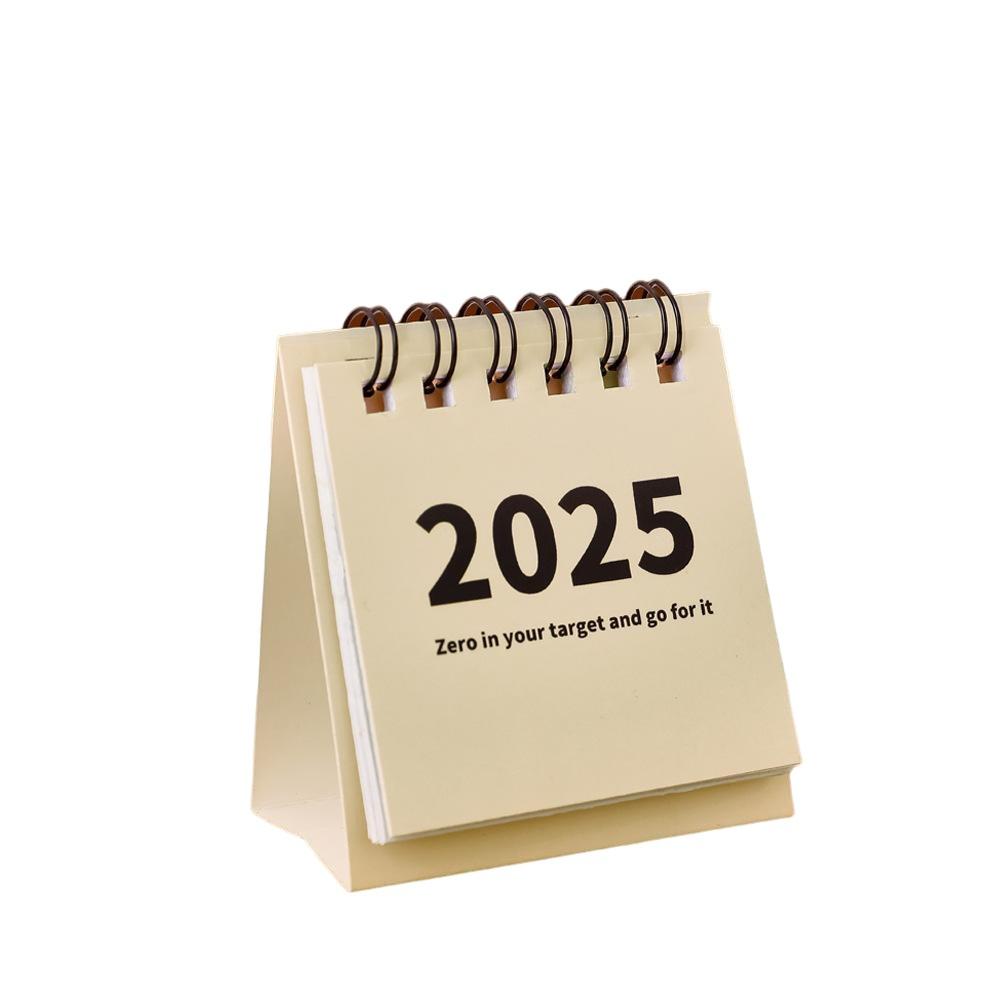 1PCS Мини Настольный Календарь 2024-2025, Август 2024 По Декабрь 2025 Маленький Настольный Календарь, Творческий Мини Ежедневный Календарь Расписания