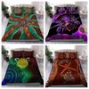 Quilt Cover Set Aboriginal Bedding Set, Australia Lizard Running Art Bedding Cover Suit