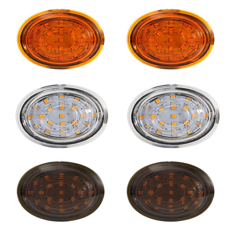 2Pcs Side Indicator Lights Flowing LED Turn Signal Light Car Replacement Accessories Fit For BMW MINI R56 R57 R58 R59 2007-2013