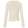Edition Women's Detachable Ribbon Silk Wool Knitted Cardigan