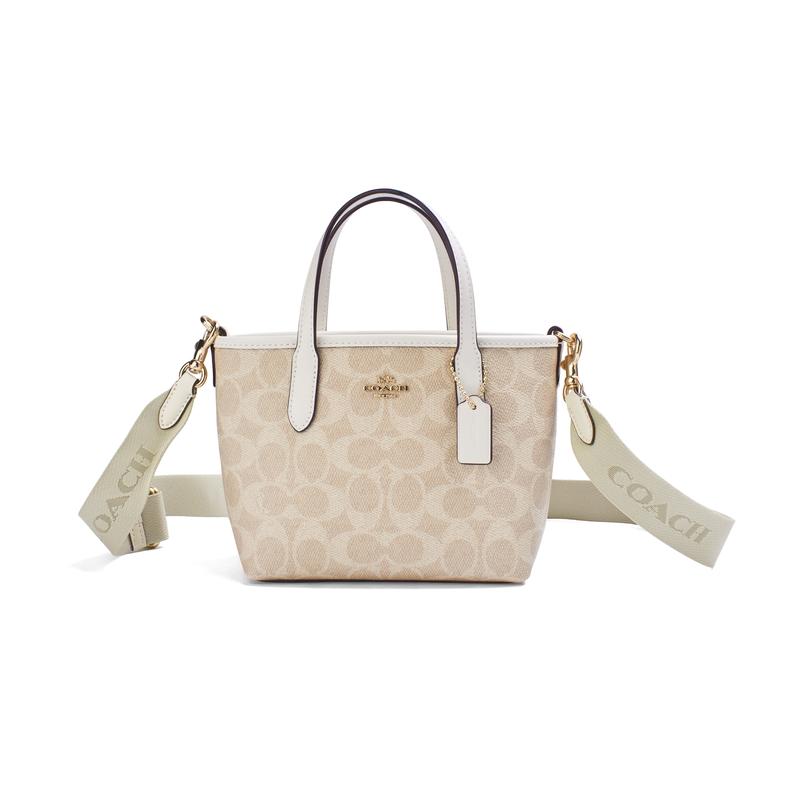 COACH handbag [Customized bag] City Symphony butterfly small flower butterfly chain printing simple and versatile brand logo detachable shoulder strap