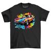 Cool Car Paint Drip Design T-shirt - Funny and Vibrant! Stand Out In Any Crowd W