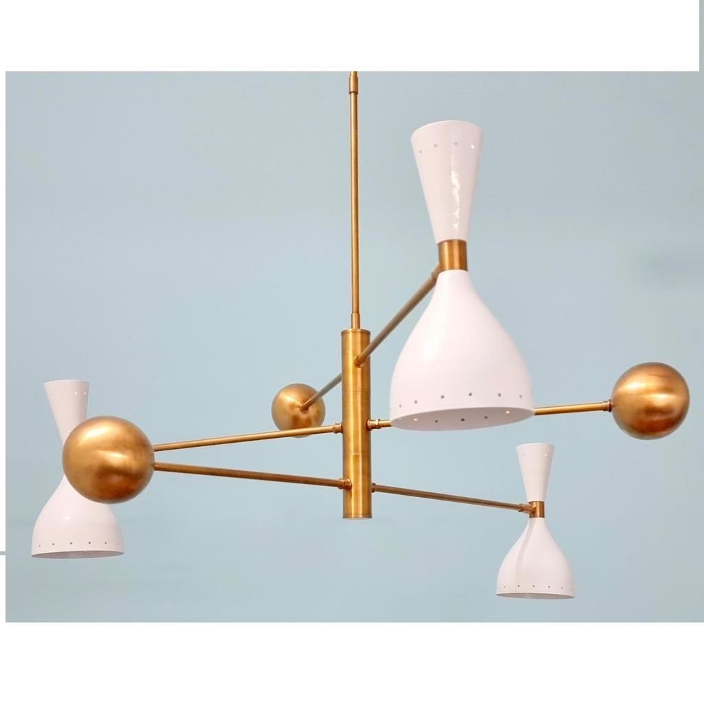 Современные абажуры Лампа Вращающиеся сбалансированные рычаги Stilnovo Design Подвесной светильник Премиум-абажуры Спутник Люстра Крепление для всех типов потолков