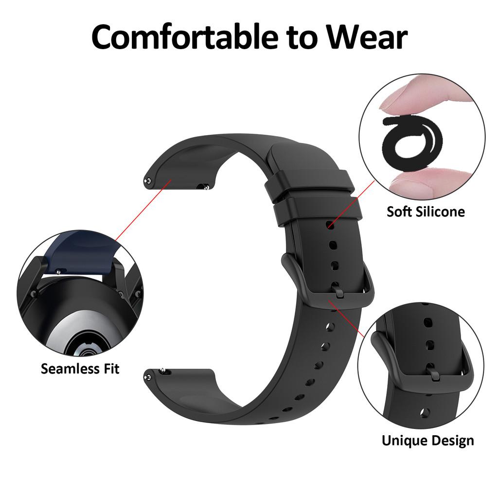 20mm/22mm Silicone Bracelet Band for Coros Pace4 Pace3 Pace2 Watchband Smartwatch Belt Wristband Correa for Coros Apex4 42mm