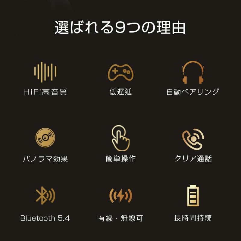 Беспроводные наушники [Обновленная версия 2026] Bluetooth 5.4 Накладные с активным шумоподавлением (ANC) 30 часов воспроизведения Совместимость с проводным и беспроводным подключением