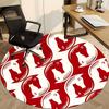 1pc Horse Pattern Office Round Area Rug,  Mat Suitable For Office, Under Office Chairs Bedroom Living Room Home Decor, Room Deco