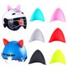 Driving Stylish Inclose Double-sided Tape Motocross Motorcycle Helmet Decoration Cat Ears Stickers